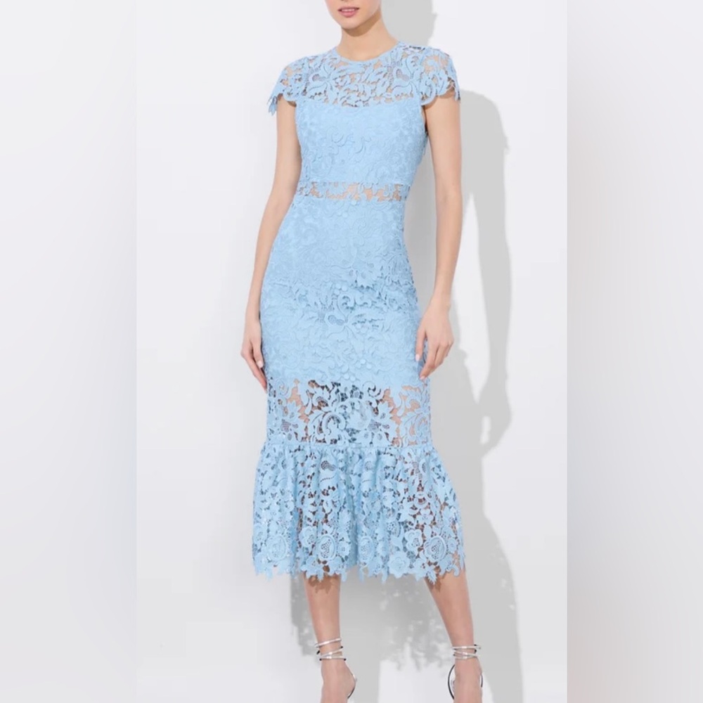 NWT  - ALICE + OLIVIA - CLOVER OPEN BACK DRESS